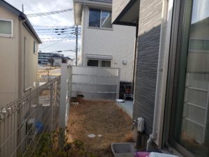 大阪エクステリア　株式会社　樽井造園　外構　お庭　リフォーム　広く使う