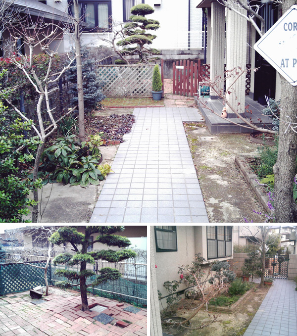 愛犬と仲良く暮らす庭にリフォーム – 大阪府豊中市 T様邸の施工前